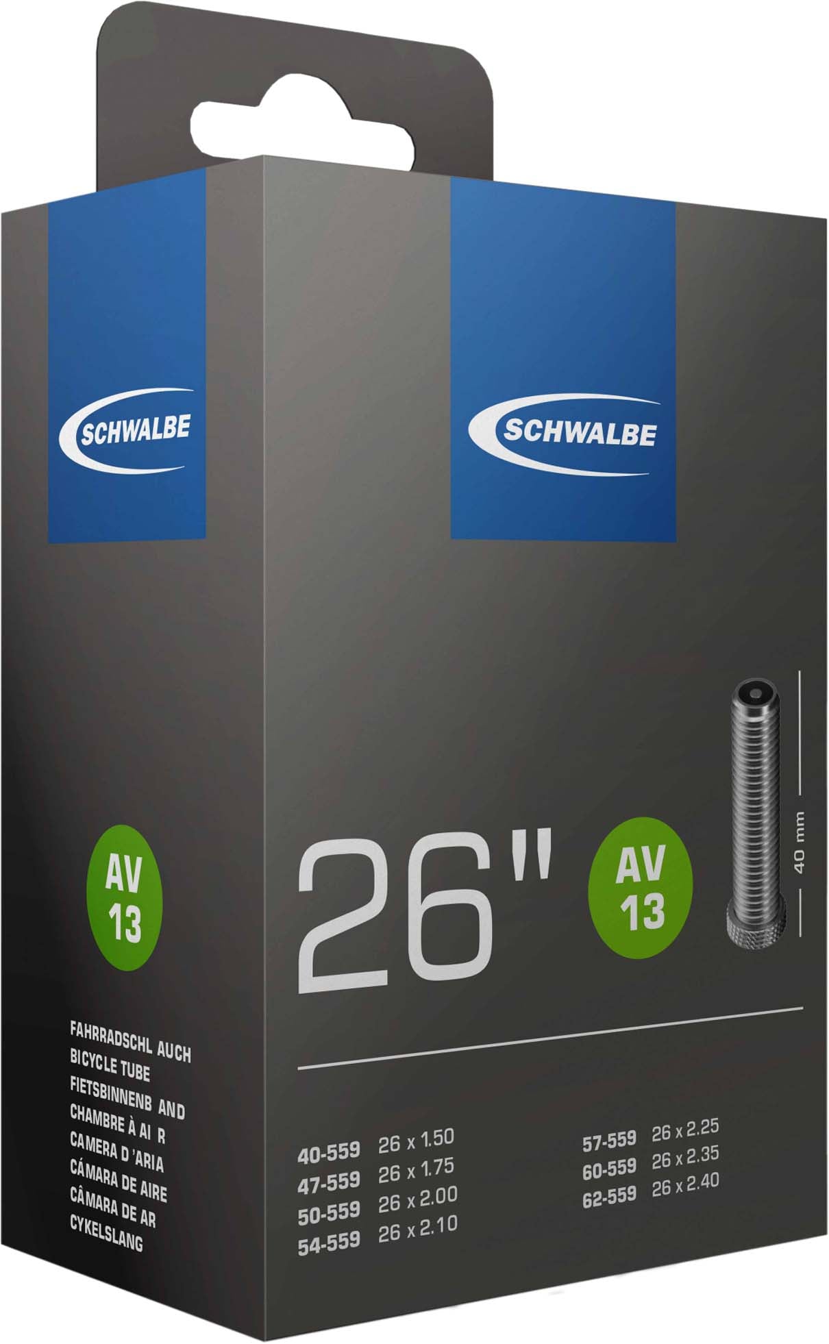 Schwalbe Inner Tube 26x1.5/2.4 A/V