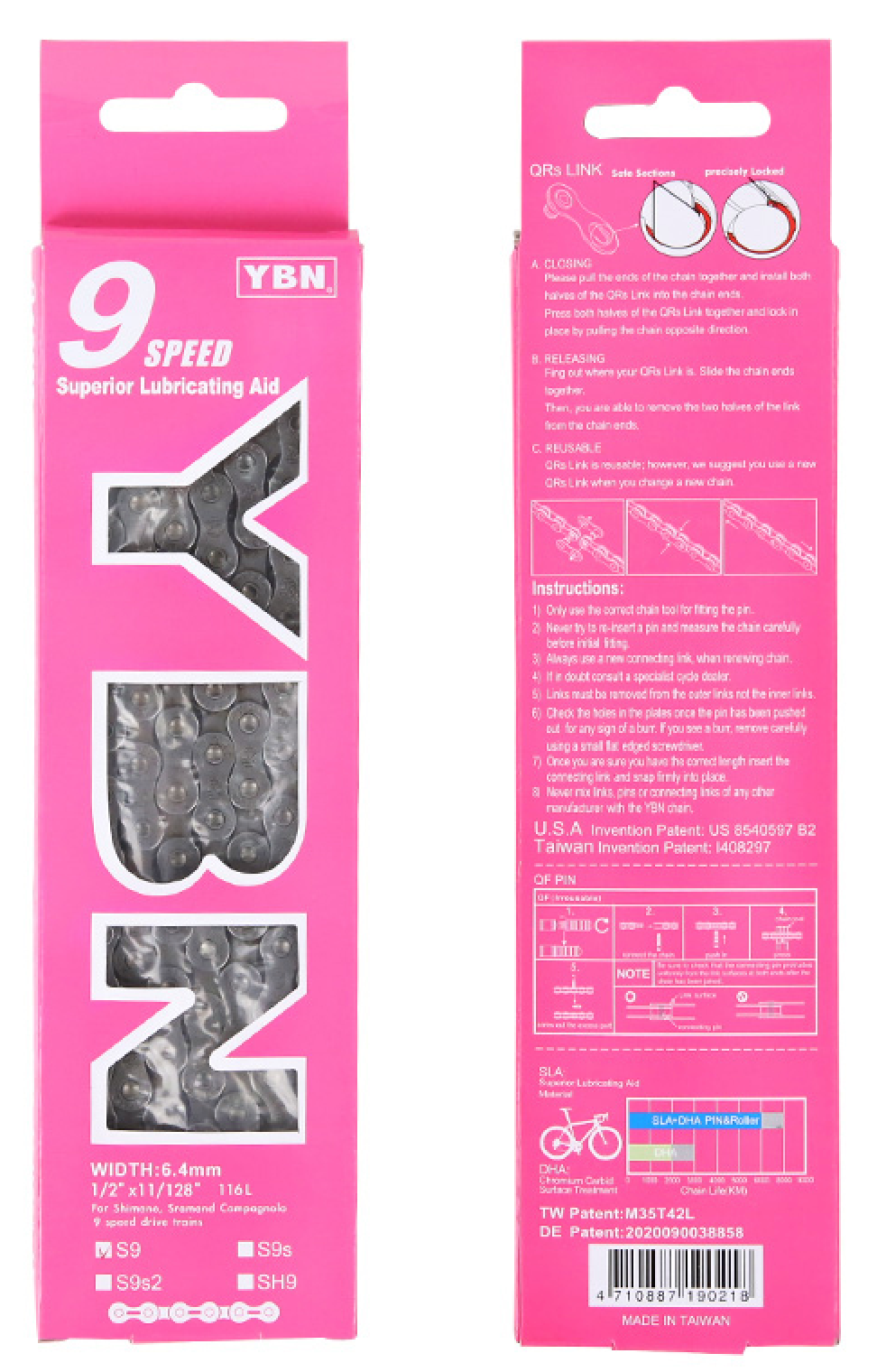 YBN S9 9-speed Chain