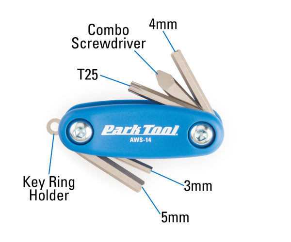 Park Tool MINI FOLD-UP HEX WRENCH SET