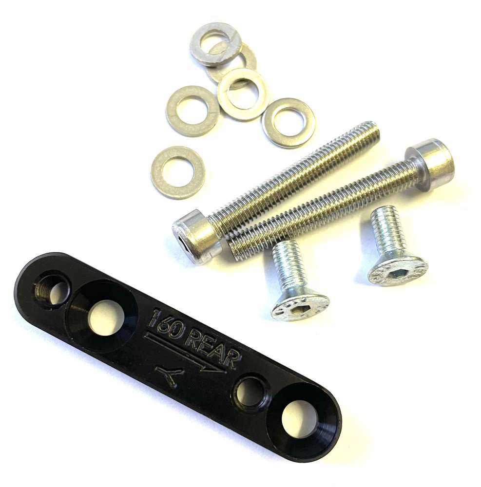 Hope Mount Y-FM Cal To FM R-160 - Black, Rear Flat Mount