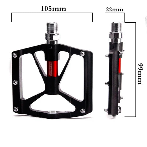 Gineyea Bike Pedals Nylon Composite Bearing 9/16" Adult Pedals Strong Shaft Bike