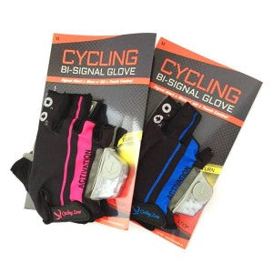 Cycling bi-signal glove