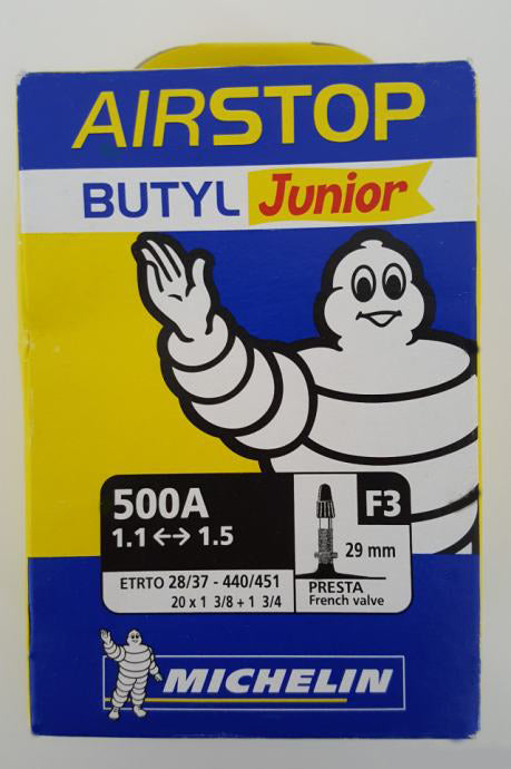 MICHELIN BUTYL Junior AIRSTOP 500A, 1.1-1.5, 29mm Presta