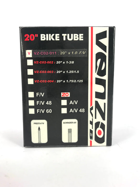 Venzo 20" Bike Tube 20x1.0 F/V