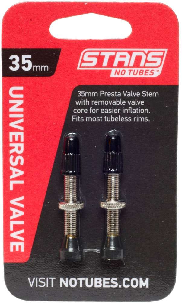 Stan’s NoTubes Universal 35mm Tubeless Presta Valve (pair)